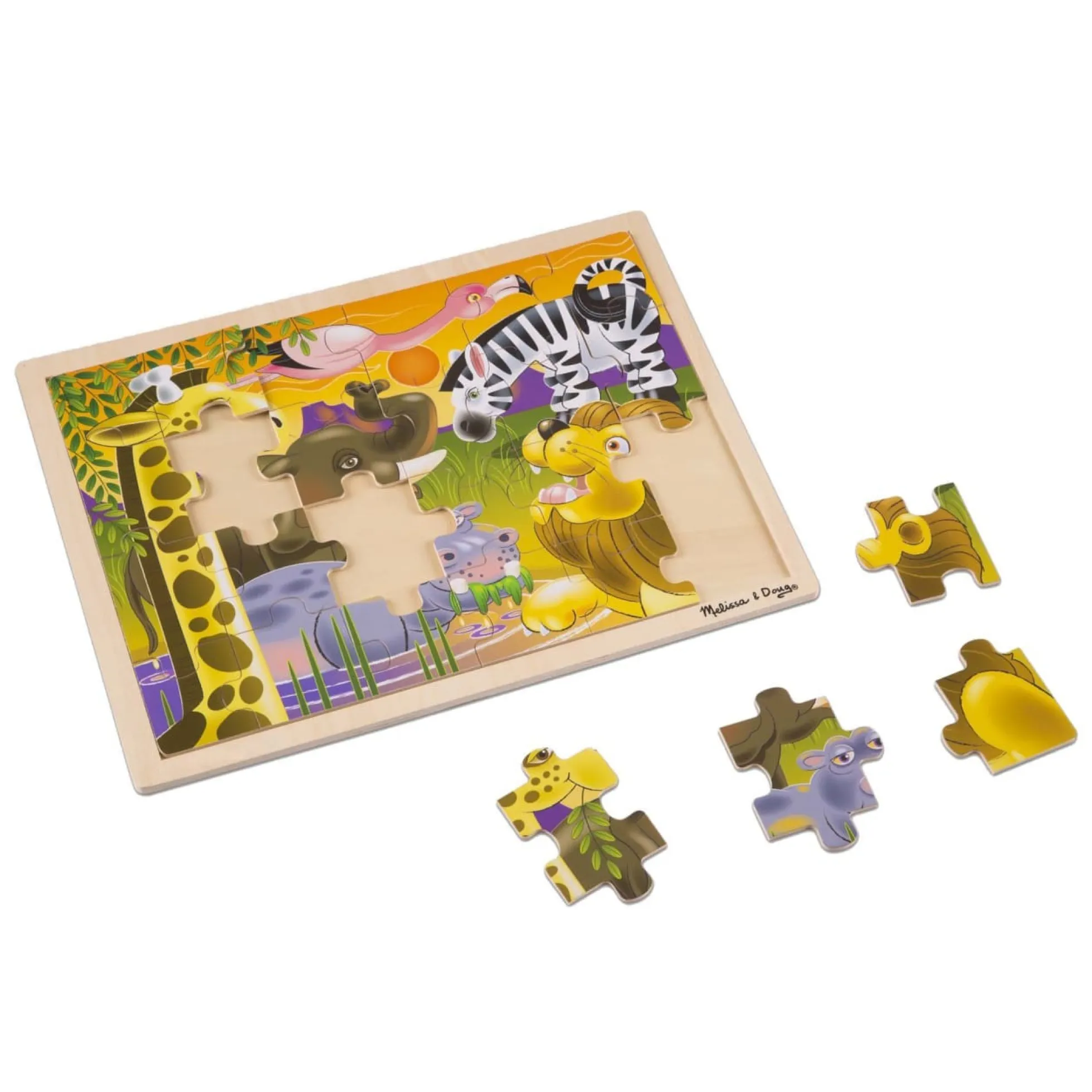 African Plains Wooden Jigsaw Puzzle - 24 Pieces