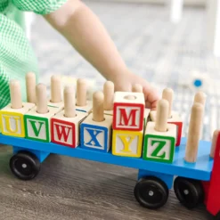 Alphabet Blocks Wooden Truck