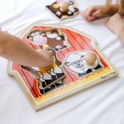 Barnyard Animals Jumbo Knob Puzzle - 3 Pieces