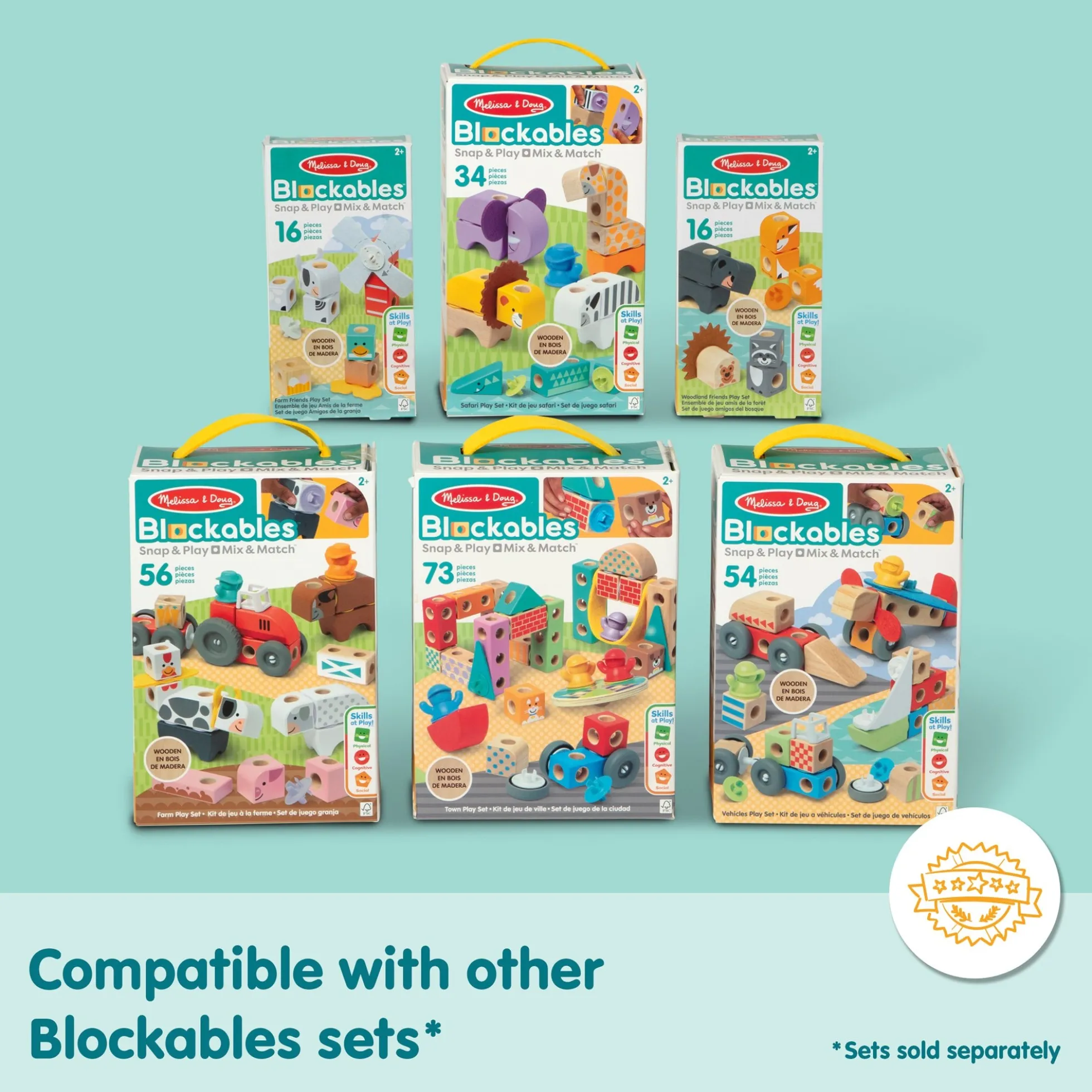 Blockables™ Woodland Friends Play Set