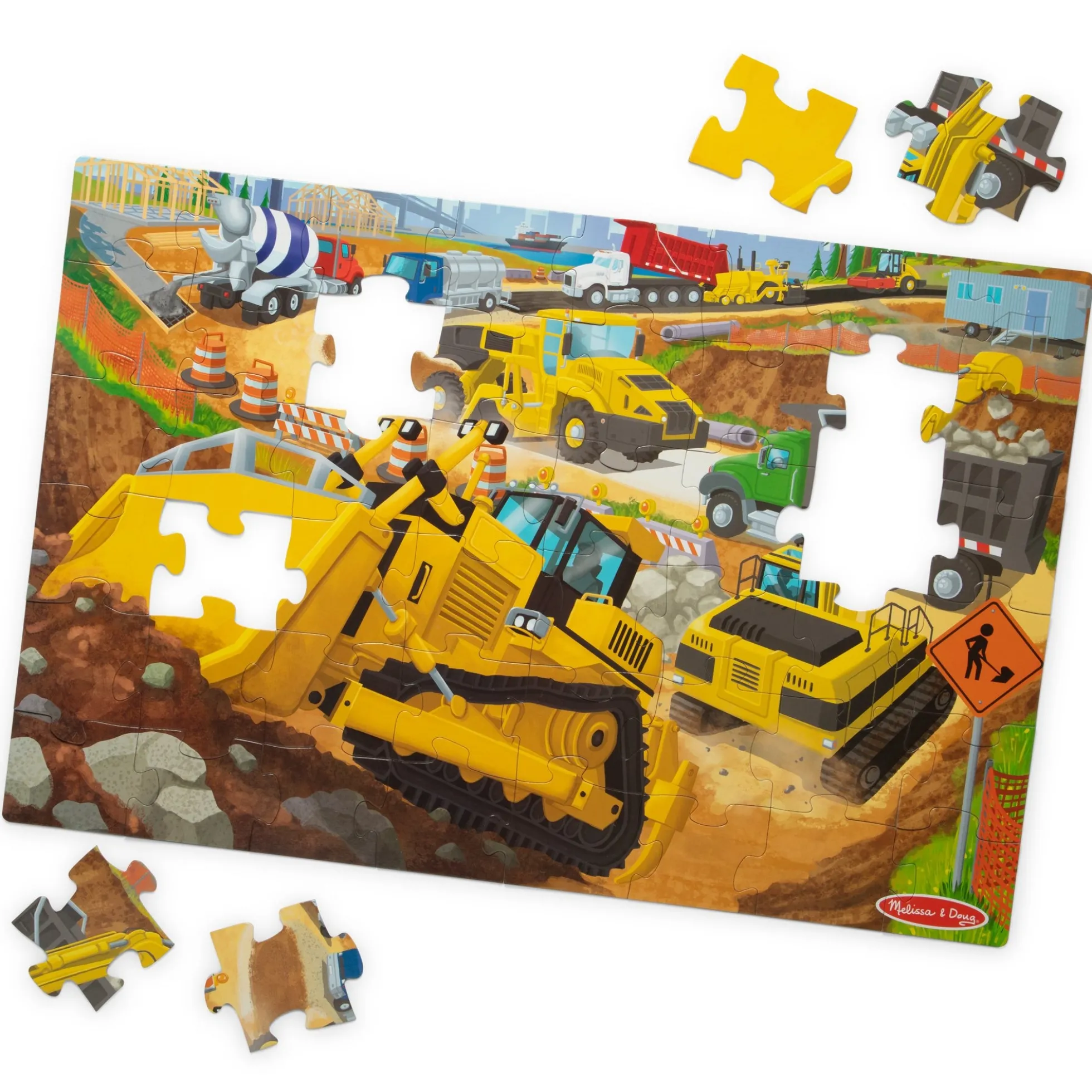 Building Site Floor Puzzle - 48 Pieces