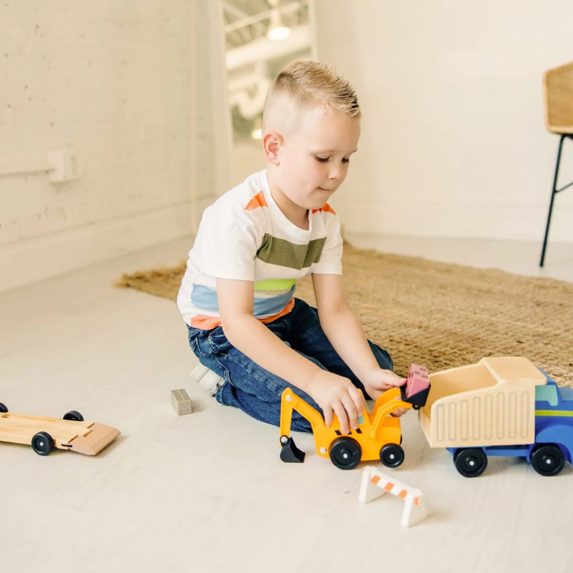 Classic Toy Dump Truck & Loader