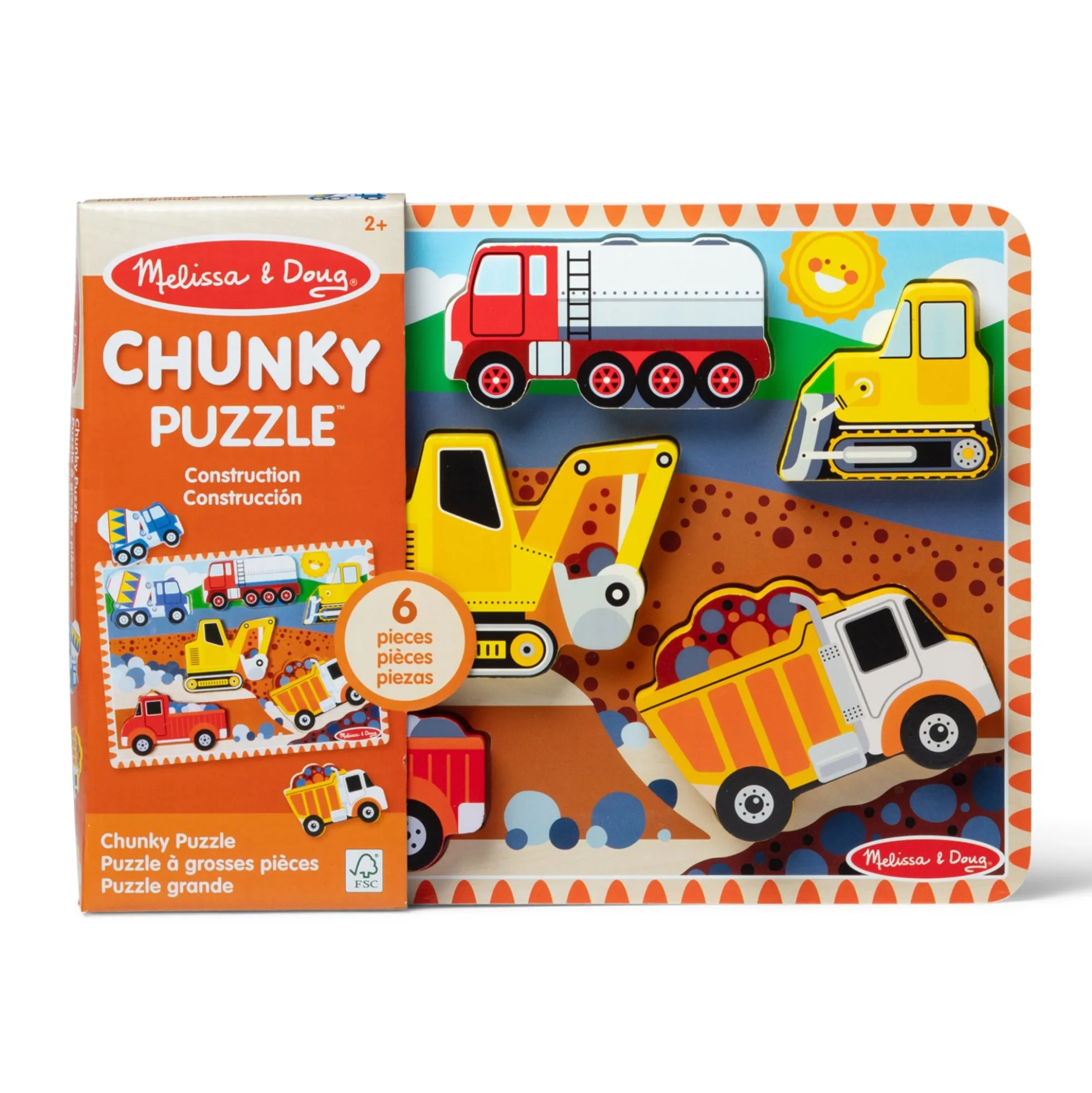 Construction Chunky Puzzle - 6 Pieces