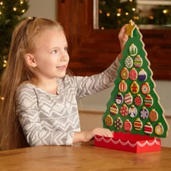Countdown to Christmas Wooden Religious Advent Calendar