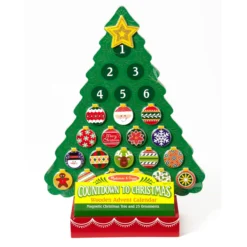 Countdown to Christmas Wooden Seasonal Calendar