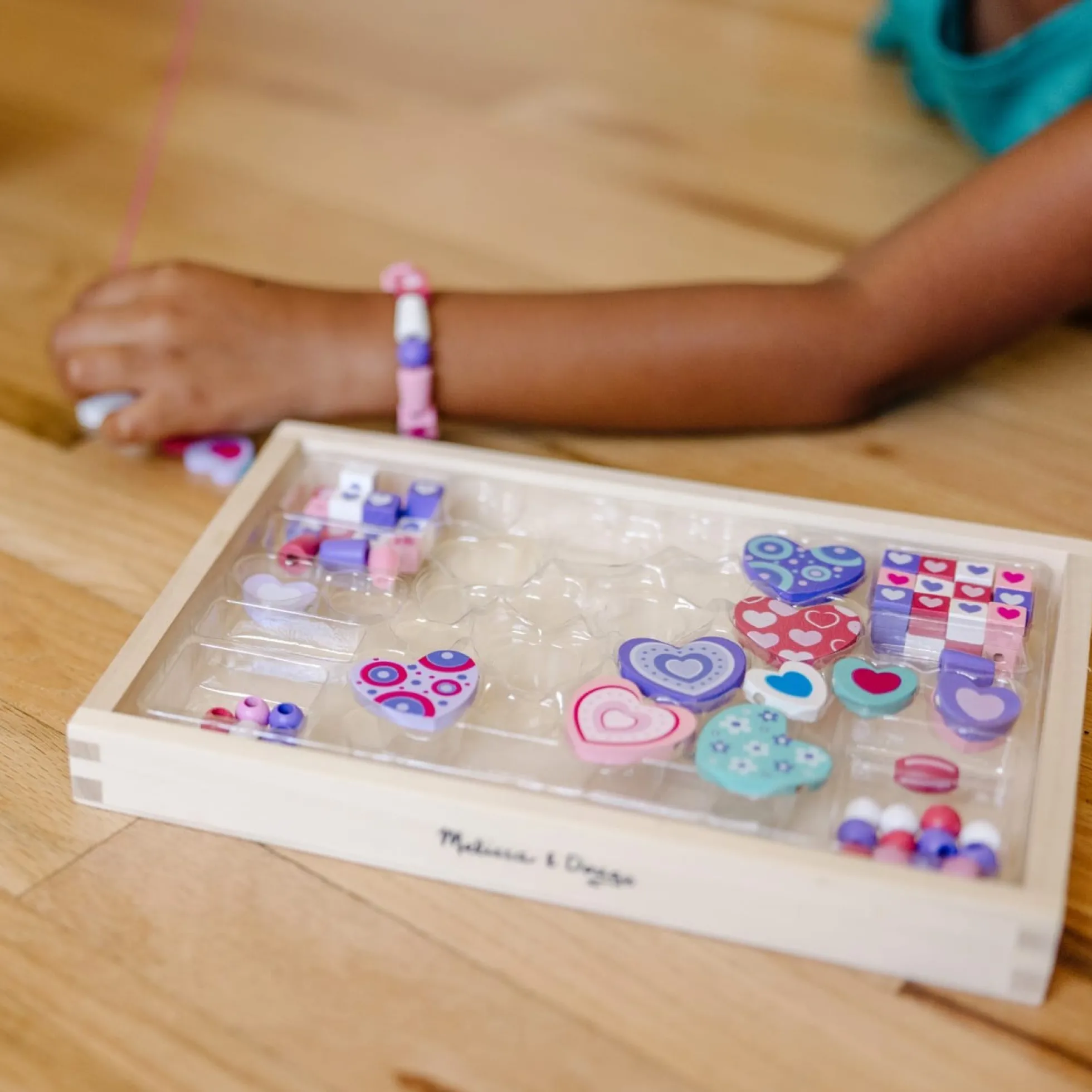 Created by Me! Heart Beads Wooden Bead Kit