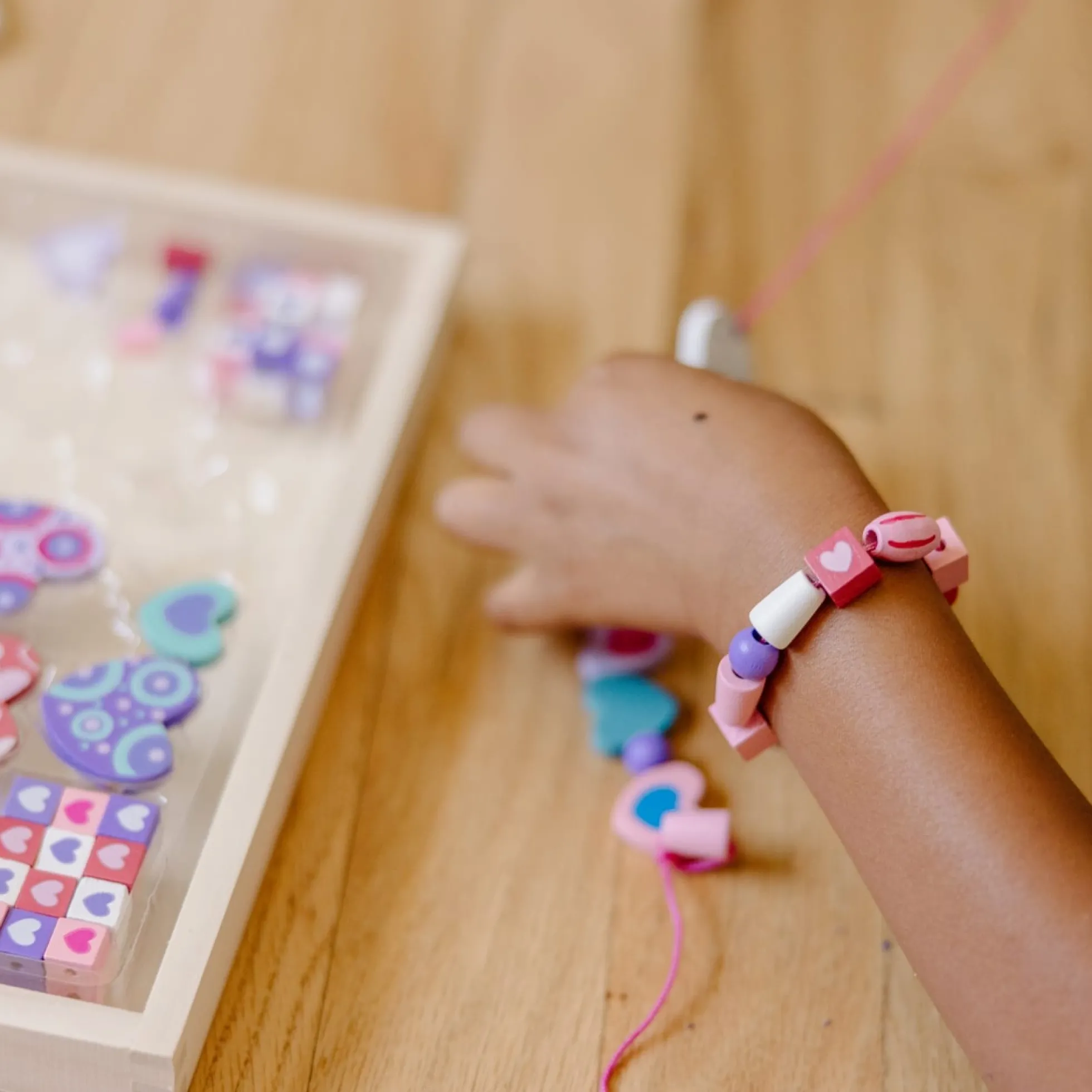 Created by Me! Heart Beads Wooden Bead Kit