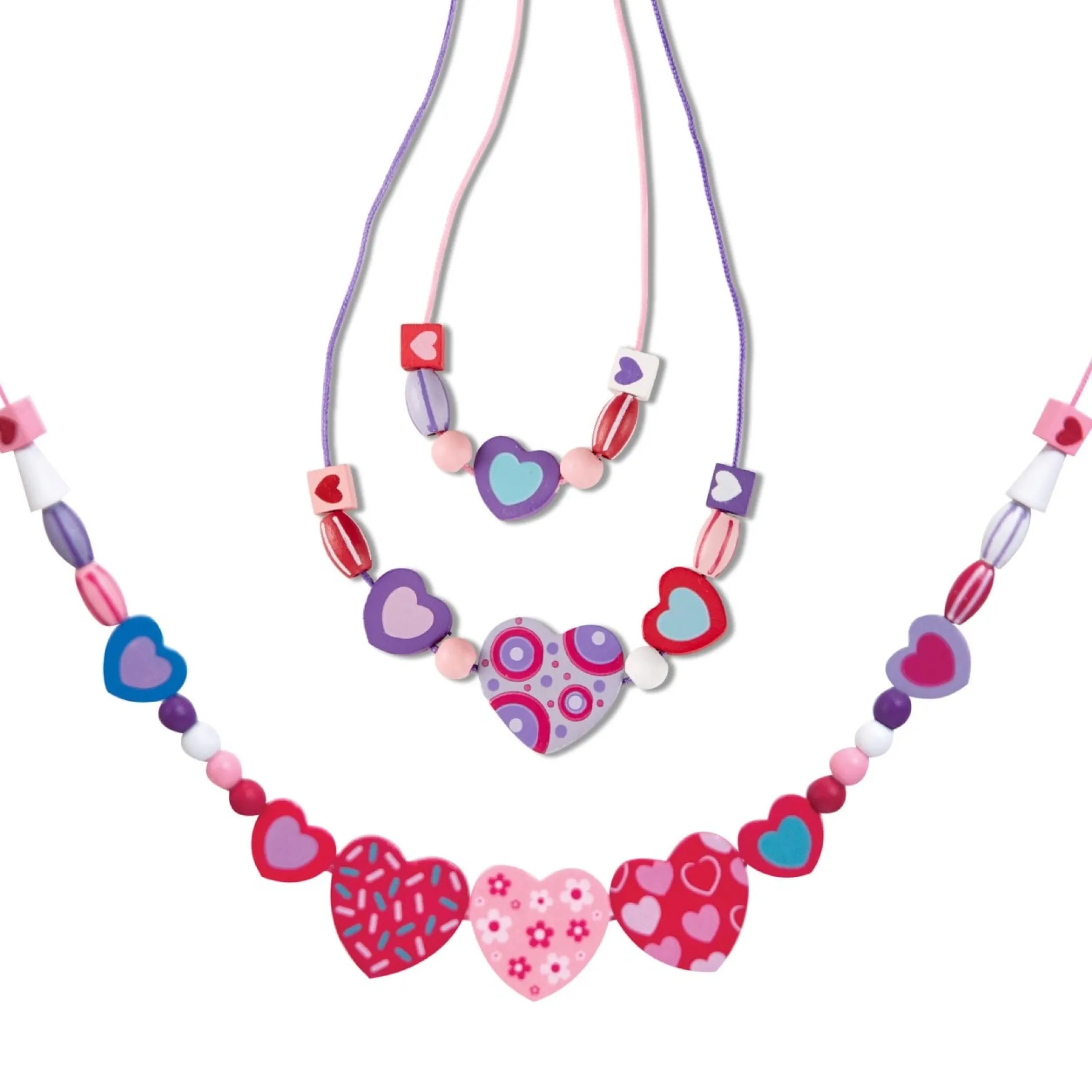 Created by Me! Heart Beads Wooden Bead Kit