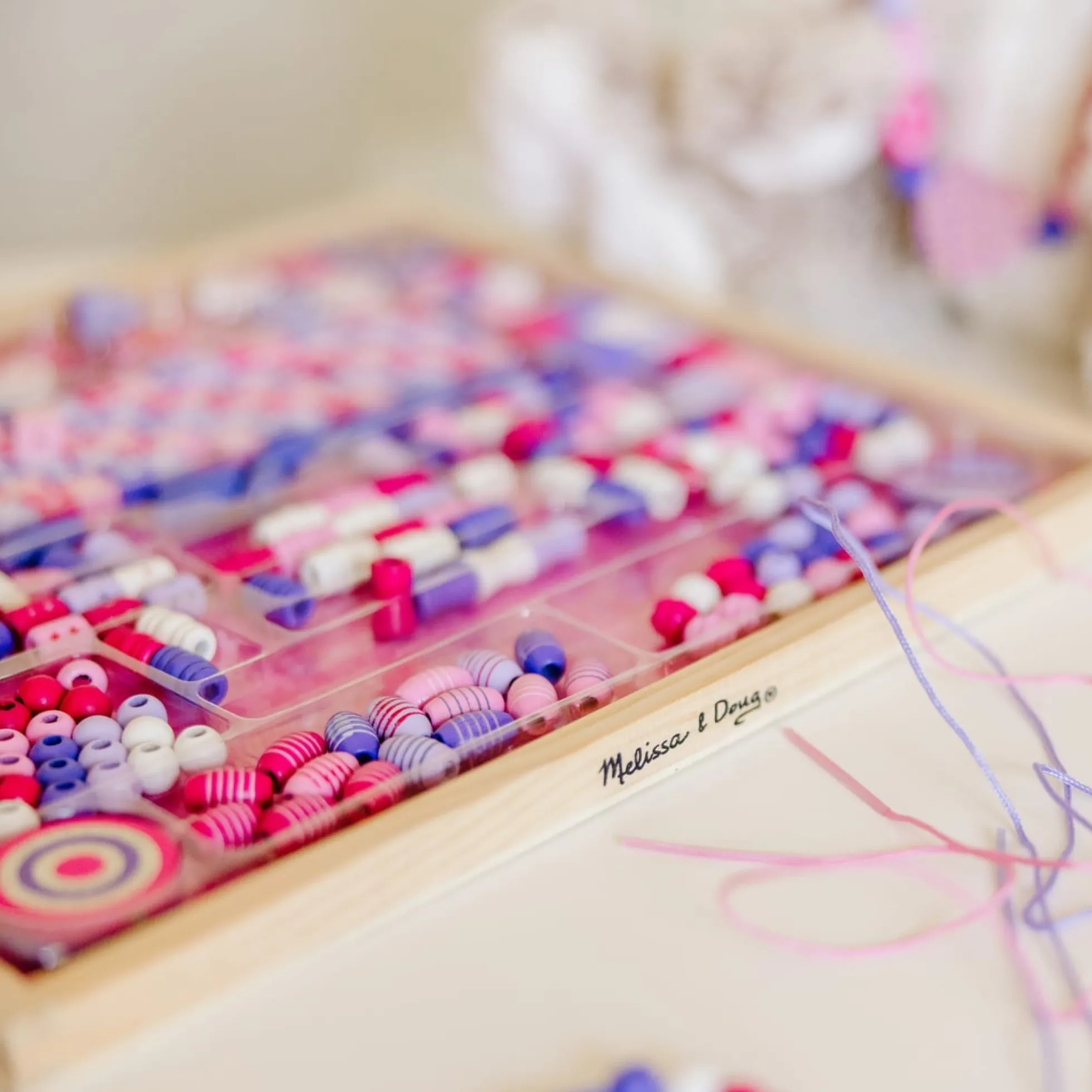 Created by Me! Sparkle & Shimmer Beads Wooden Bead Kit