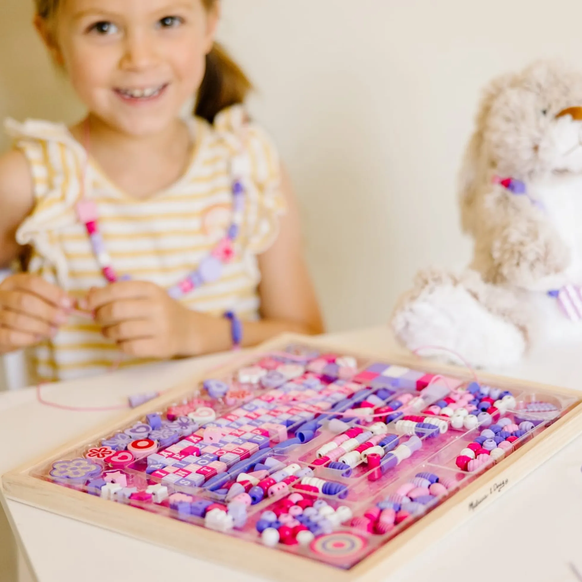Created by Me! Sparkle & Shimmer Beads Wooden Bead Kit