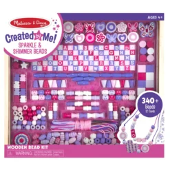 Created by Me! Sparkle & Shimmer Beads Wooden Bead Kit