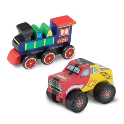 Created by Me!™ Vehicles Craft Kit 2-Pack: Monster Truck, Train
