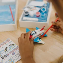 Decorate-Your-Own Wooden Plane