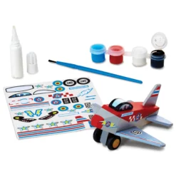 Decorate-Your-Own Wooden Plane