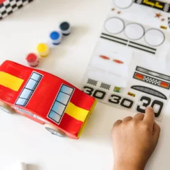 Decorate-Your-Own Wooden Race Car
