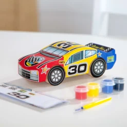 Decorate-Your-Own Wooden Race Car