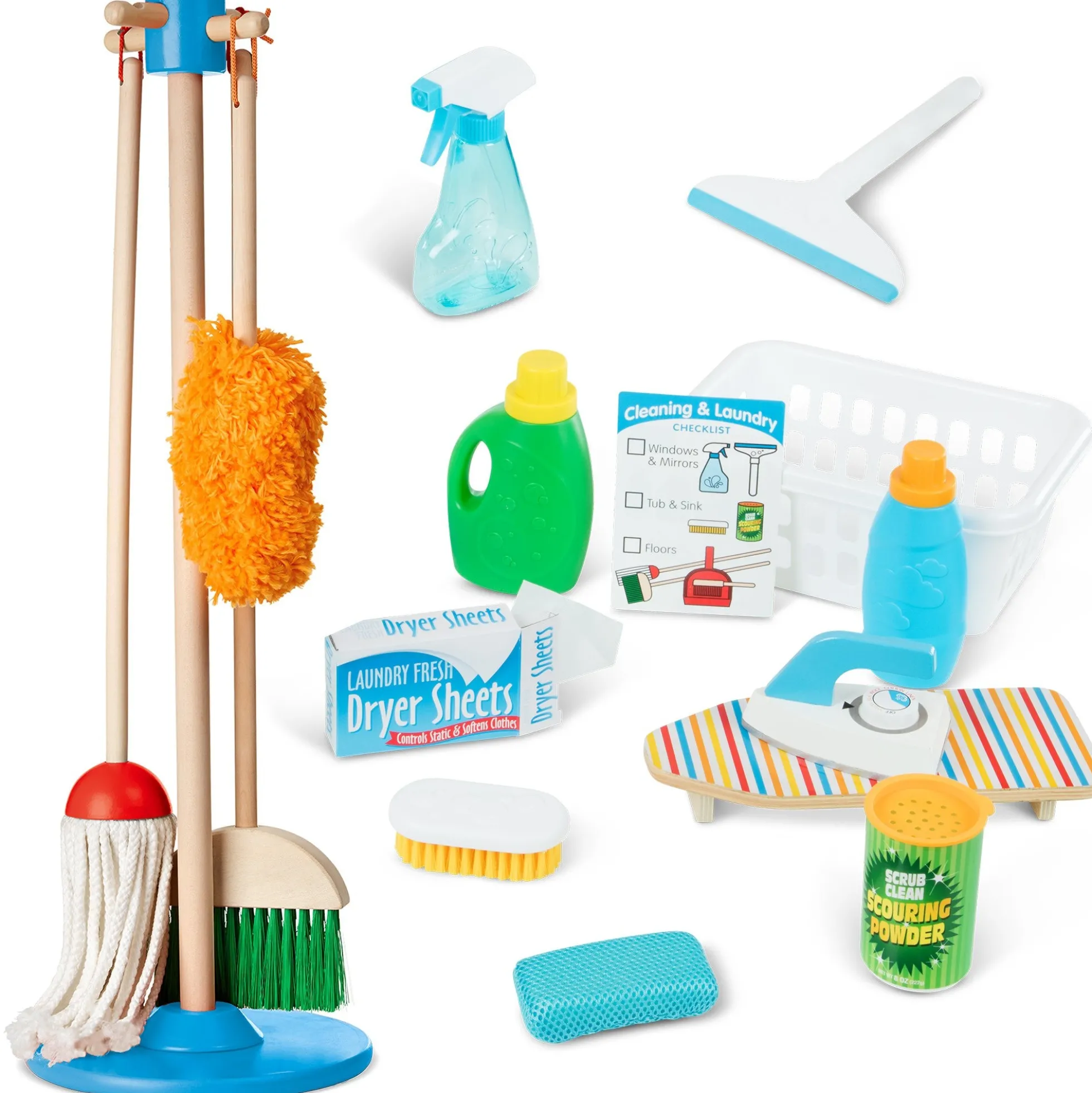 Deluxe Cleaning & Laundry Play Set