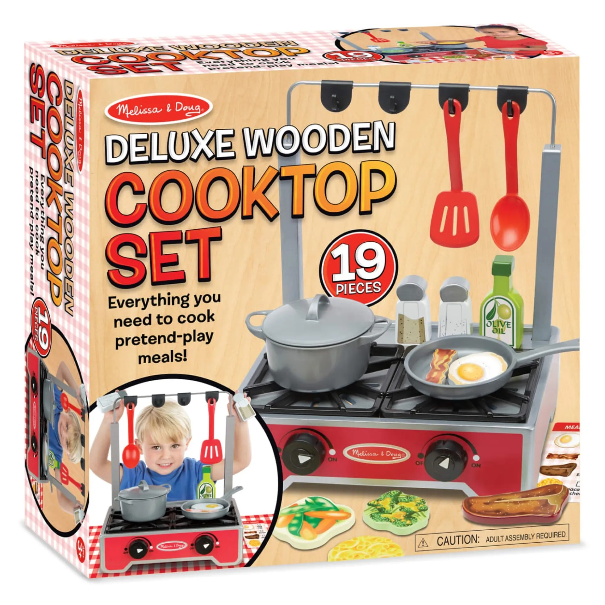 Deluxe Wooden Cooktop Set