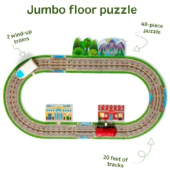 Design Your Own Railroad Floor Puzzle