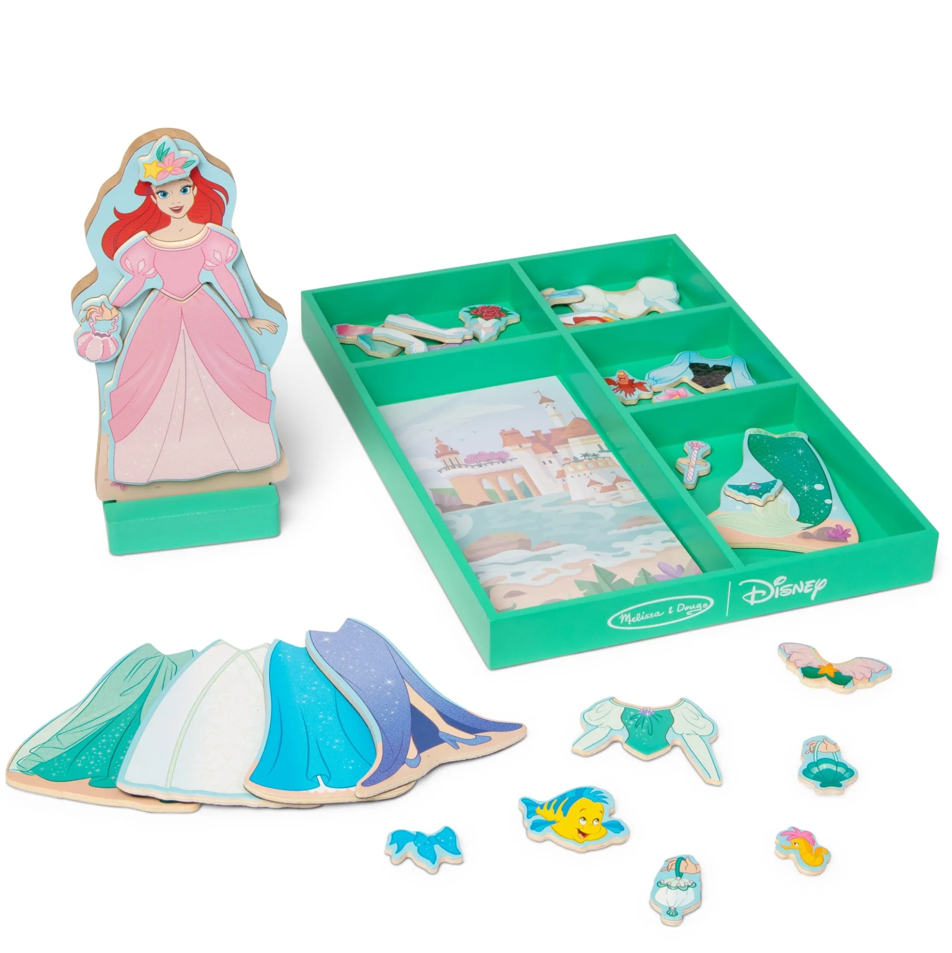 Disney Ariel Wooden Magnetic Dress-Up