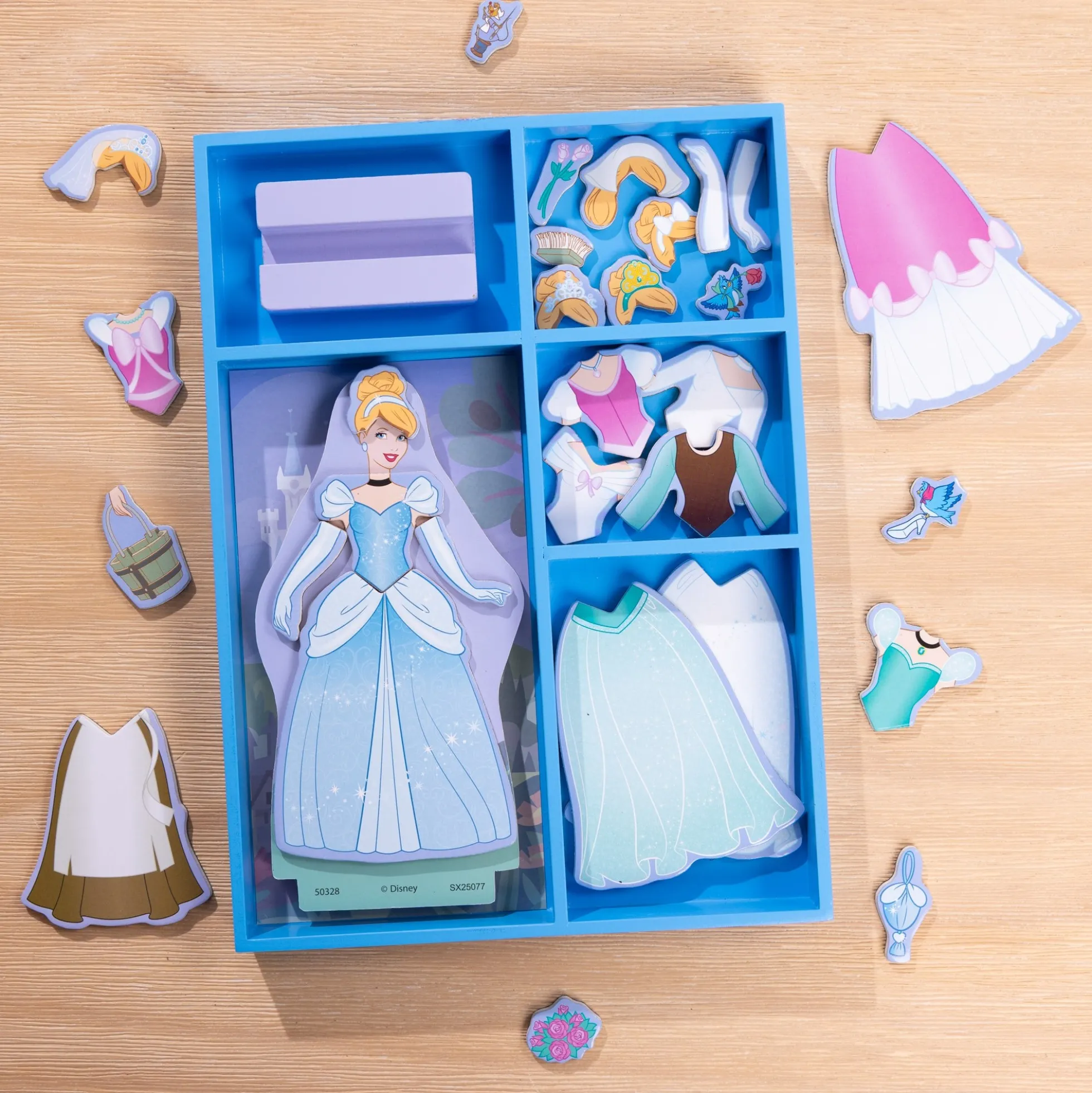 Disney Cinderella Wooden Magnetic Dress-Up