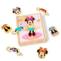 Disney Minnie Mouse Wooden Mix & Match Dress-Up Puzzle