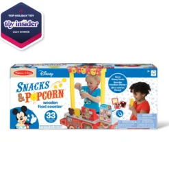 Disney Snacks & Popcorn Wooden Food Counter