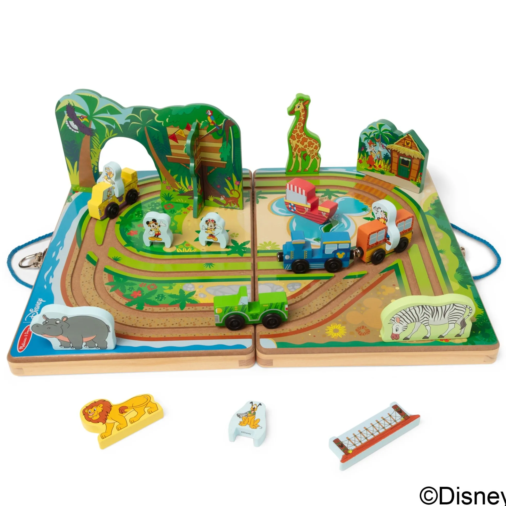 Disney Take-Along Safari Wooden Play Set
