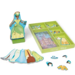 Disney Tiana Wooden Magnetic Dress-Up Play Set