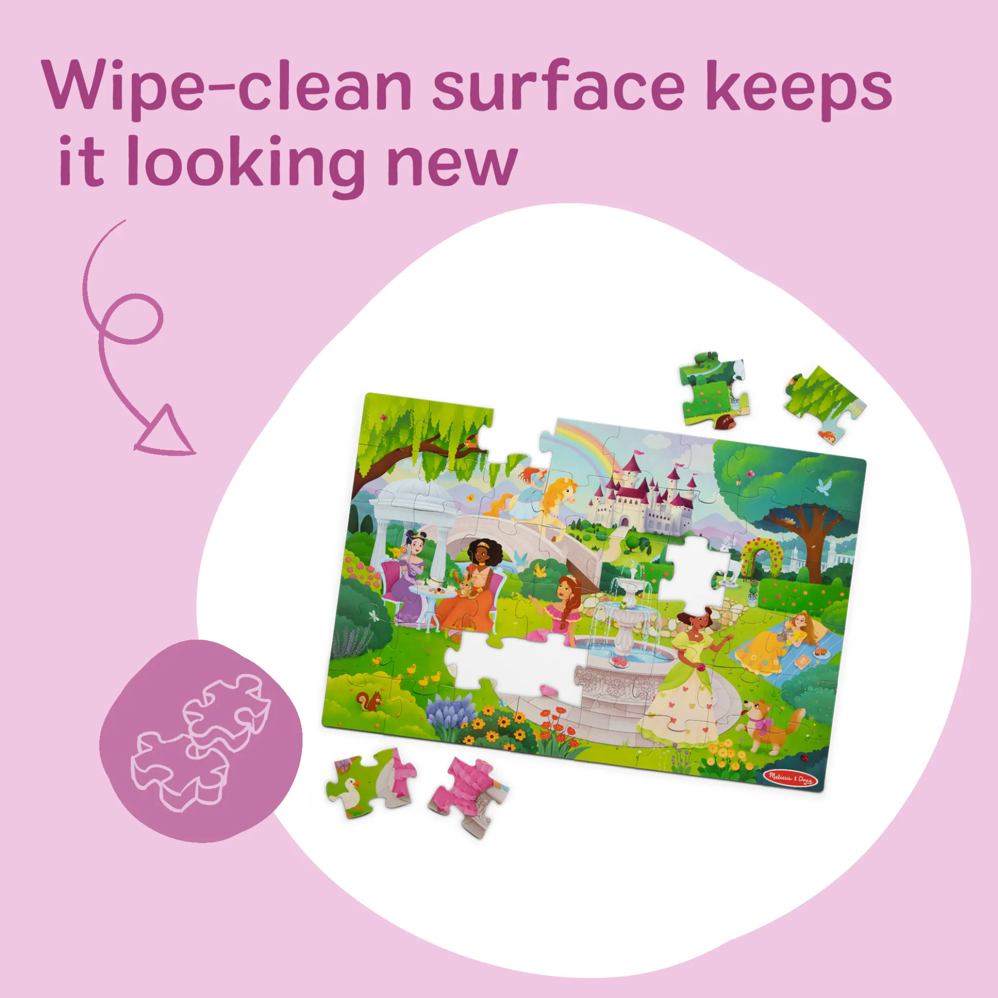 Fairy Tale Castle Floor Puzzle - 48 Pieces