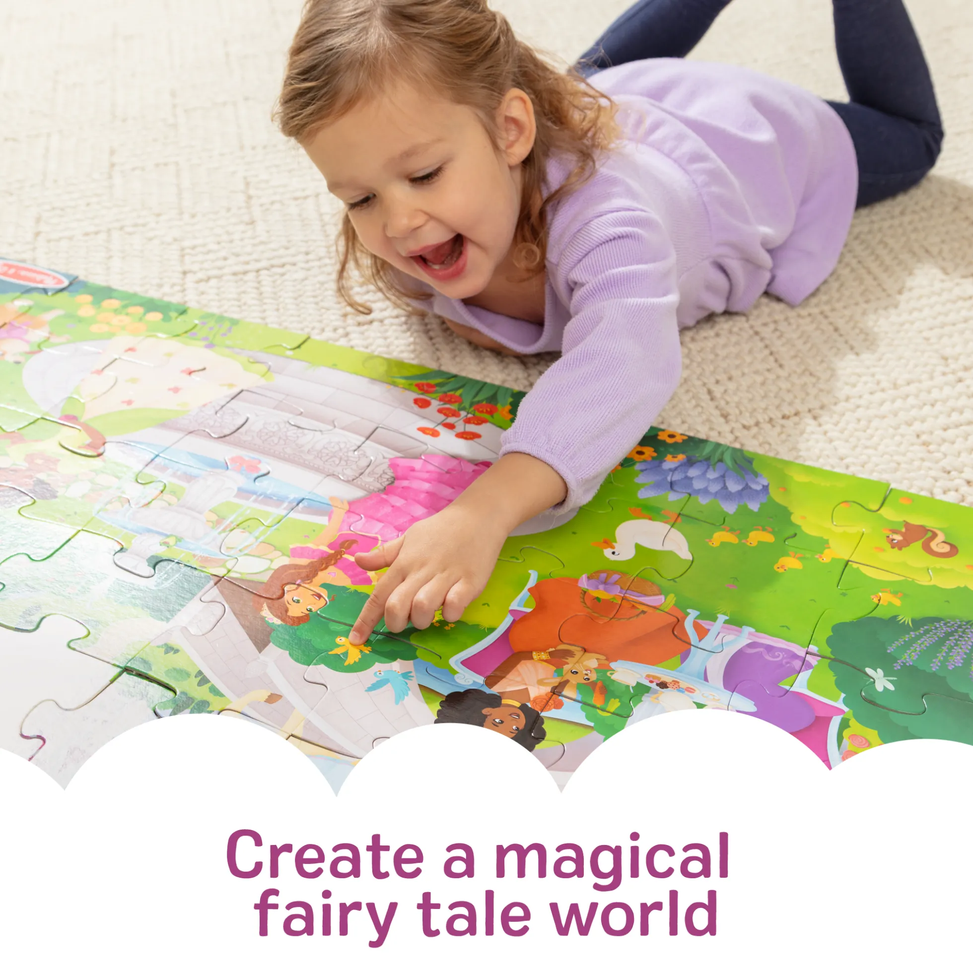 Fairy Tale Castle Floor Puzzle - 48 Pieces