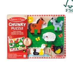 Farm Animals Chunky Puzzle - 8 Pieces