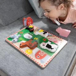 Farm Animals Chunky Puzzle - 8 Pieces