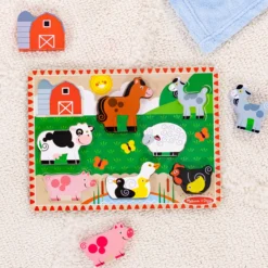 Farm Animals Chunky Puzzle - 8 Pieces