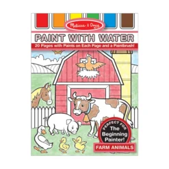 Farm Animals Paint with Water Kids' Art Pad