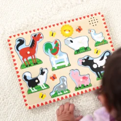Farm Animals Sound Puzzle - 8 Pieces