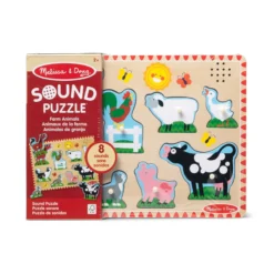 Farm Animals Sound Puzzle - 8 Pieces