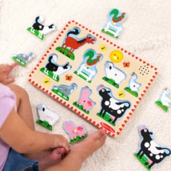 Farm Animals Sound Puzzle - 8 Pieces