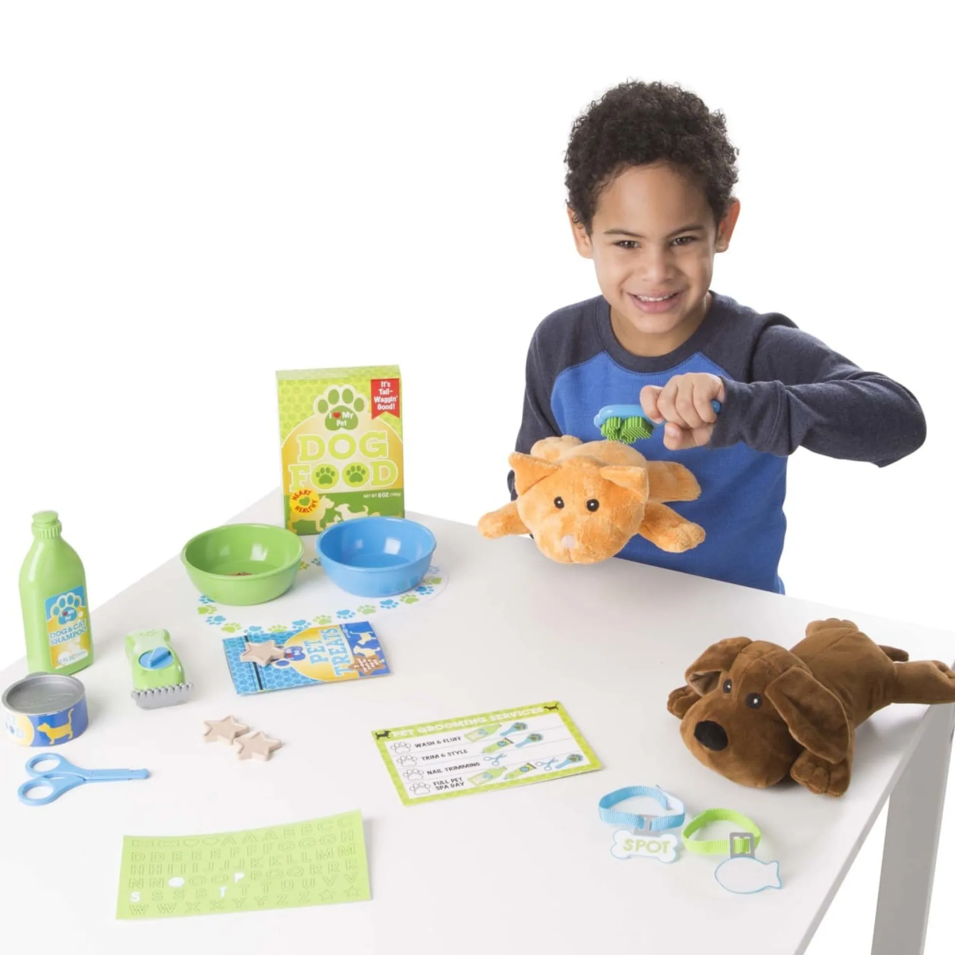Feeding & Grooming Pet Care Play Set