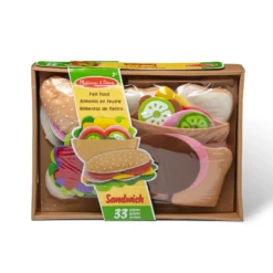 Felt Food Sandwich Play Set