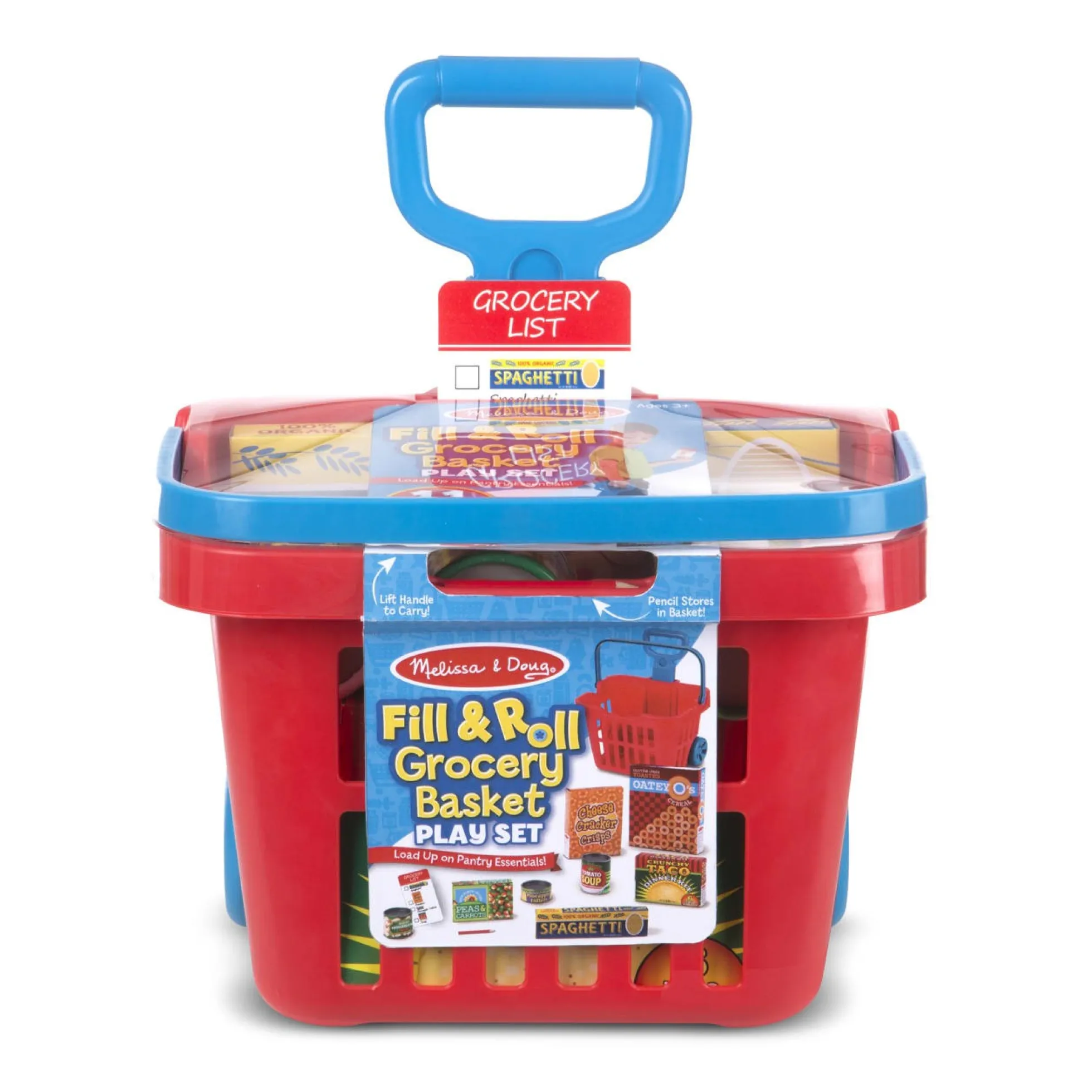 Fill & Roll Grocery Basket Play Set