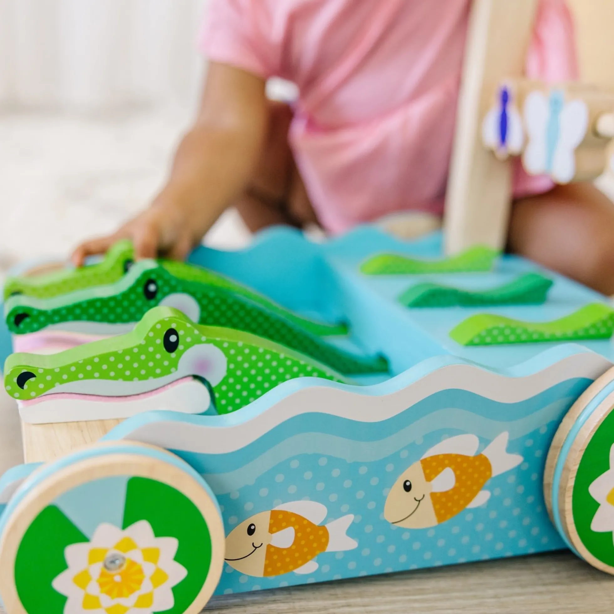 First Play Chomp & Clack Alligator Push Toy
