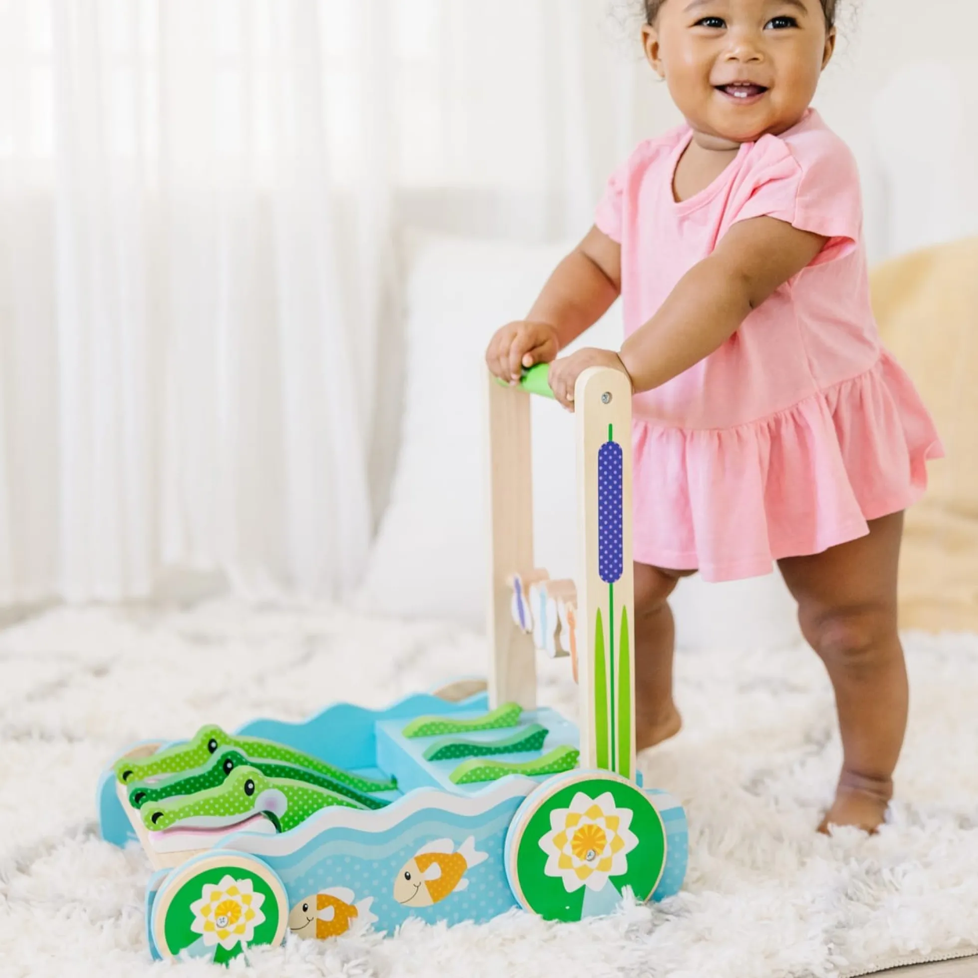 First Play Chomp & Clack Alligator Push Toy