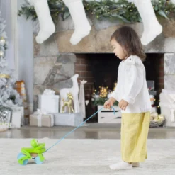 First Play Frolicking Frog Wooden Pull Toy