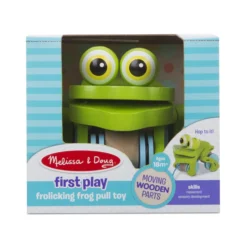 First Play Frolicking Frog Wooden Pull Toy