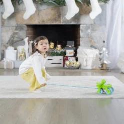 First Play Frolicking Frog Wooden Pull Toy