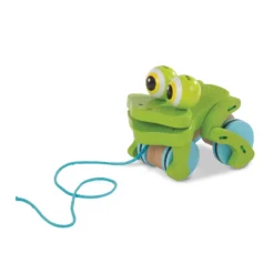 First Play Frolicking Frog Wooden Pull Toy