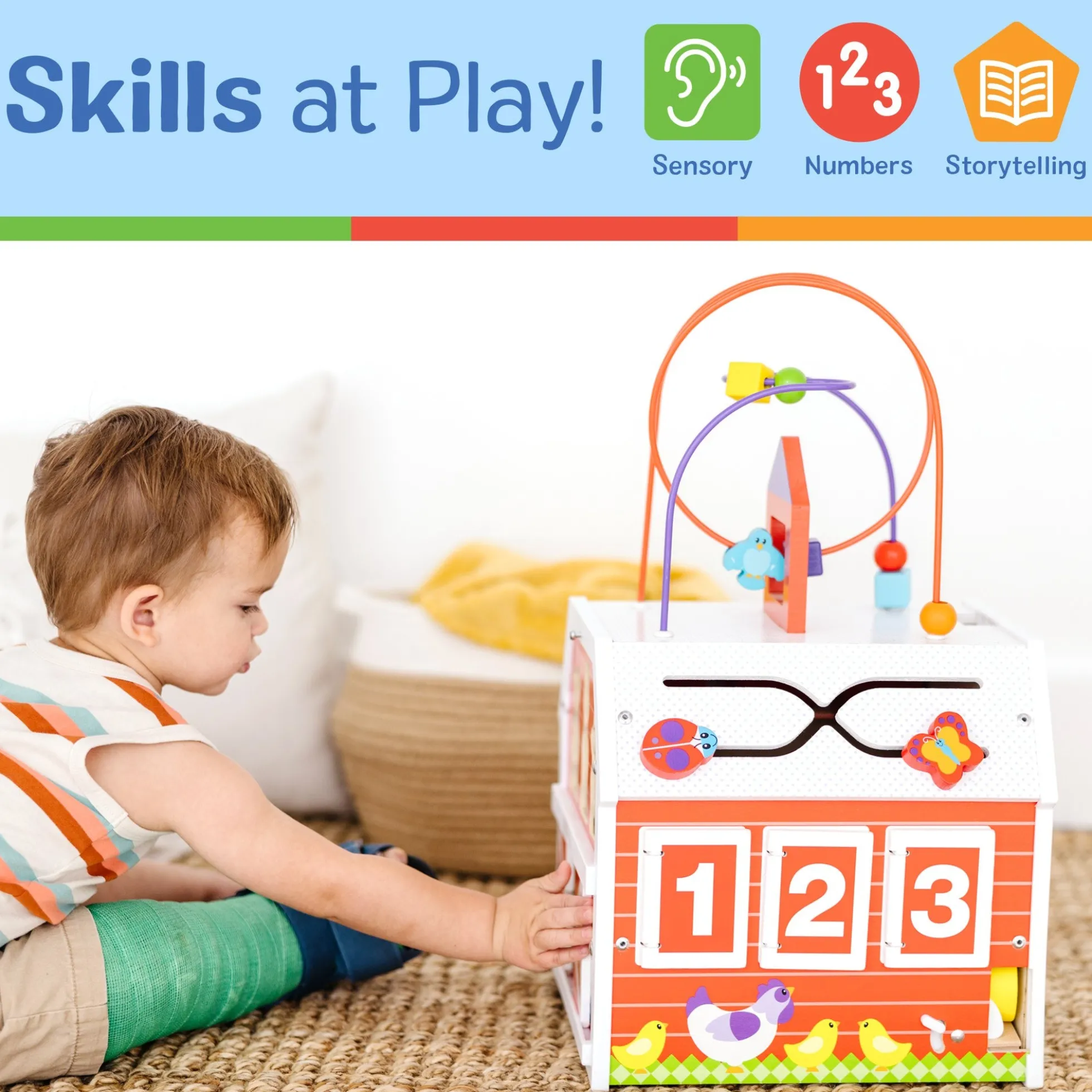 First Play Slide, Sort & Roll Activity Barn