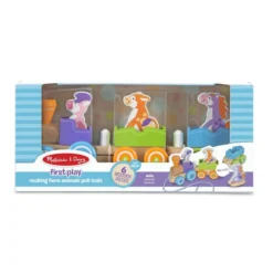 First Play Wooden Rocking Farm Animals Pull Train