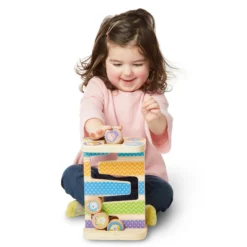 First Play Wooden Safari Zig-Zag Tower